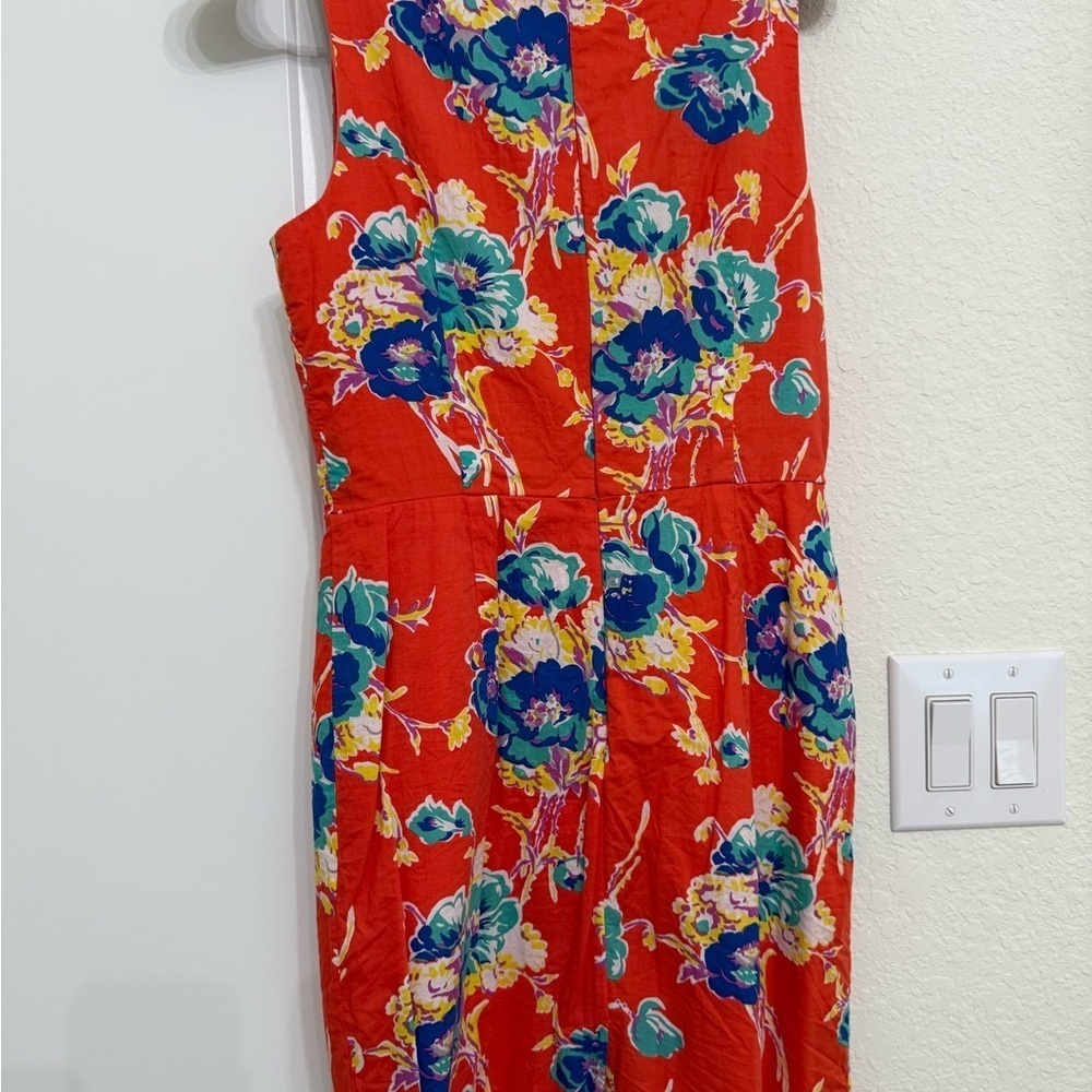 Forever 21 Red Floral Midi Dress
